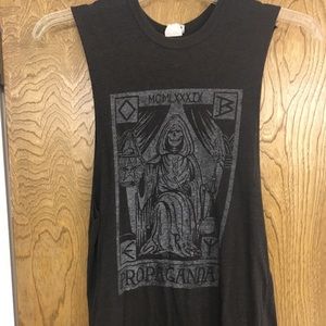 OBEY black burn out tank